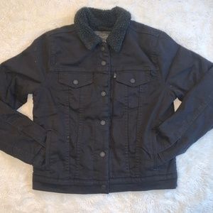 Levi's Black Sherpa Jacket